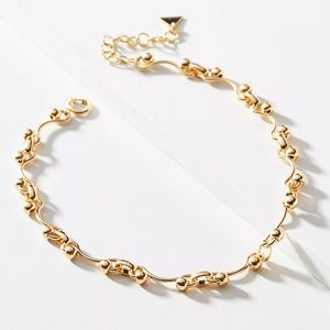 Anthropologie Wavy Charm Necklace